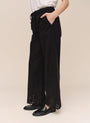 Bella DahlUtility Pant With Embroidered Scallop Edge - BlackPants