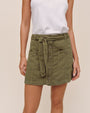 Bella DahlUtility Pocket Mini Skirt - Olive GreenSkirts