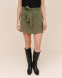 Bella DahlUtility Pocket Mini Skirt - Olive GreenSkirts