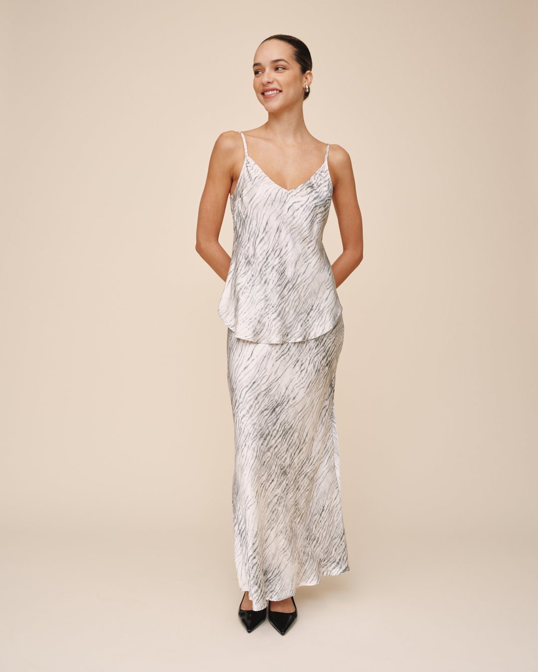 Bella DahlV Neck Camisole - Snow TigerTops