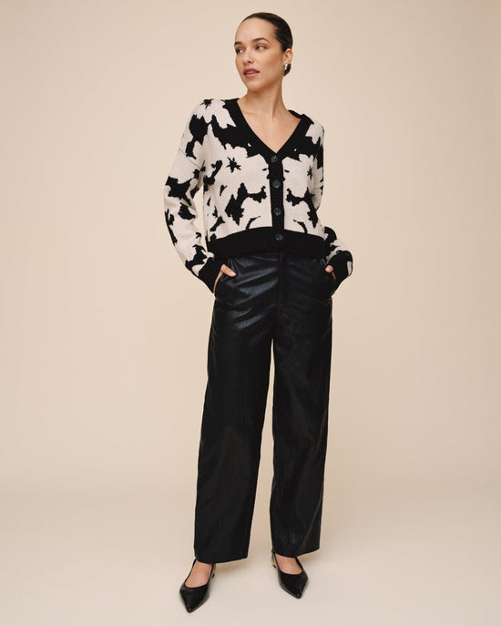 Bella Dahl V Neck Cardigan - Floral Daze View 2