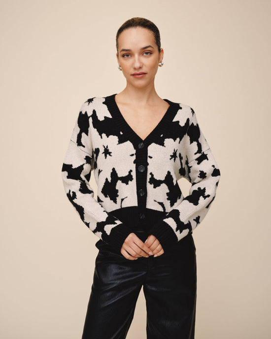 Bella Dahl V Neck Cardigan - Floral Daze