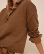Bella DahlV Neck Sweater - Heather DuneSweaters