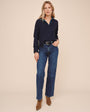 Bella DahlV Neck Sweater - Heather QuartzSweaters