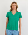 Bella DahlV Neck Tee - Aqua GreenTops