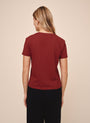 Bella DahlV-Neck Tee - Deep CrimsonTops