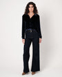 Bella DahlVelvet Long Sleeve Clean Shirt - Night SkyTops