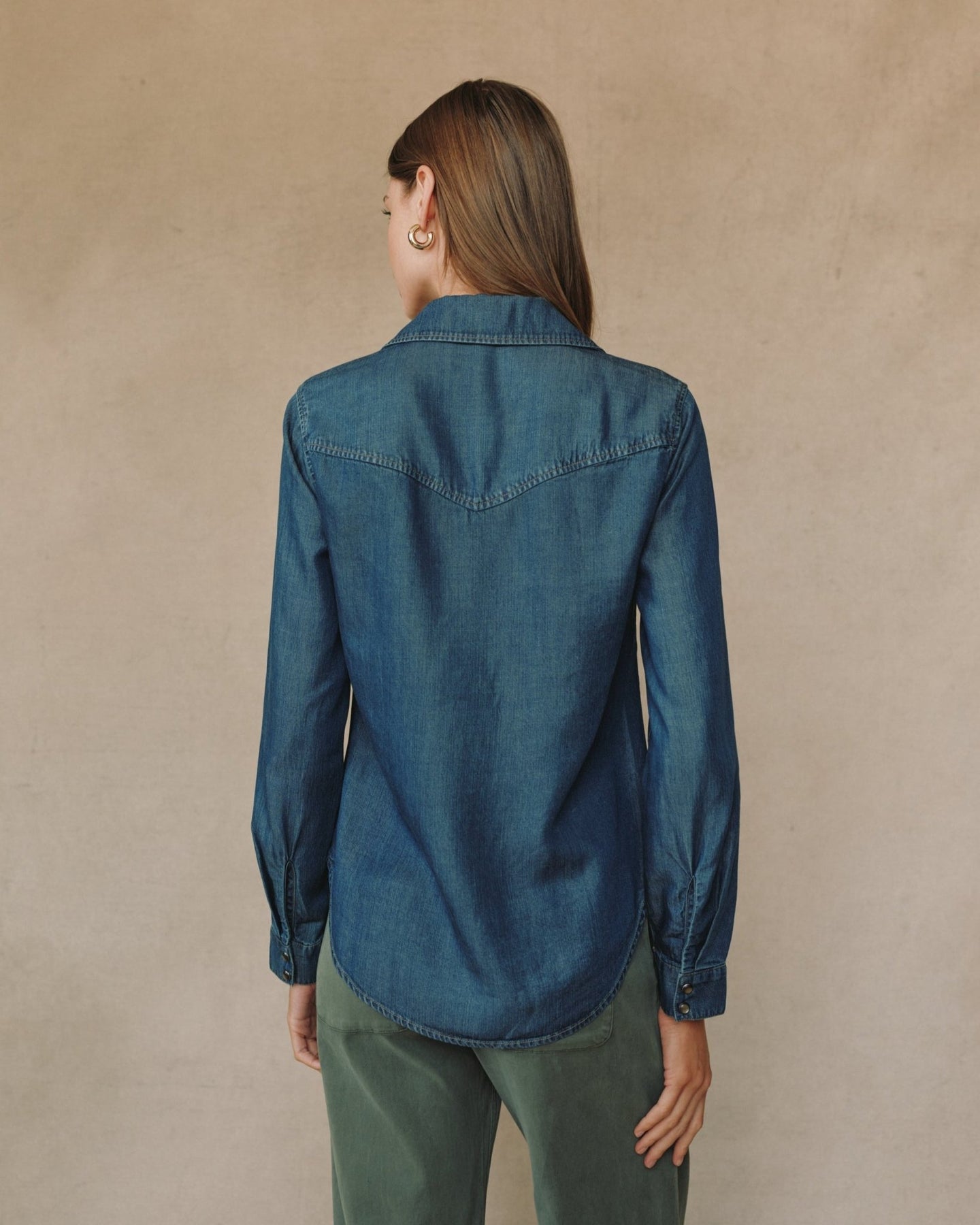 Bella DahlWestern Shirt - Twilight Rinse WashTops