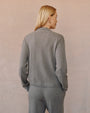 Bella DahlWhip Stitched Pocket Button Sweater - Heather SmokeSweaters