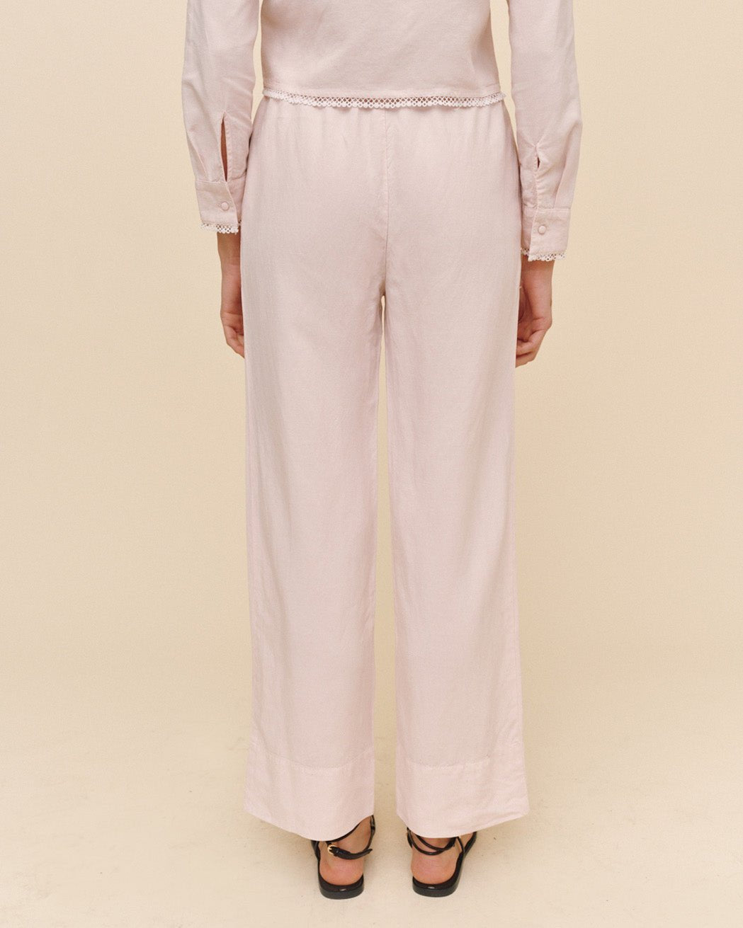 Bella DahlWide Hem Drawstring Pant - Ballet PinkPants