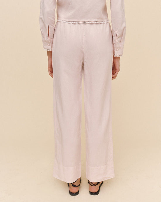 Bella Dahl Wide Hem Drawstring Pant - Ballet Pink View 2