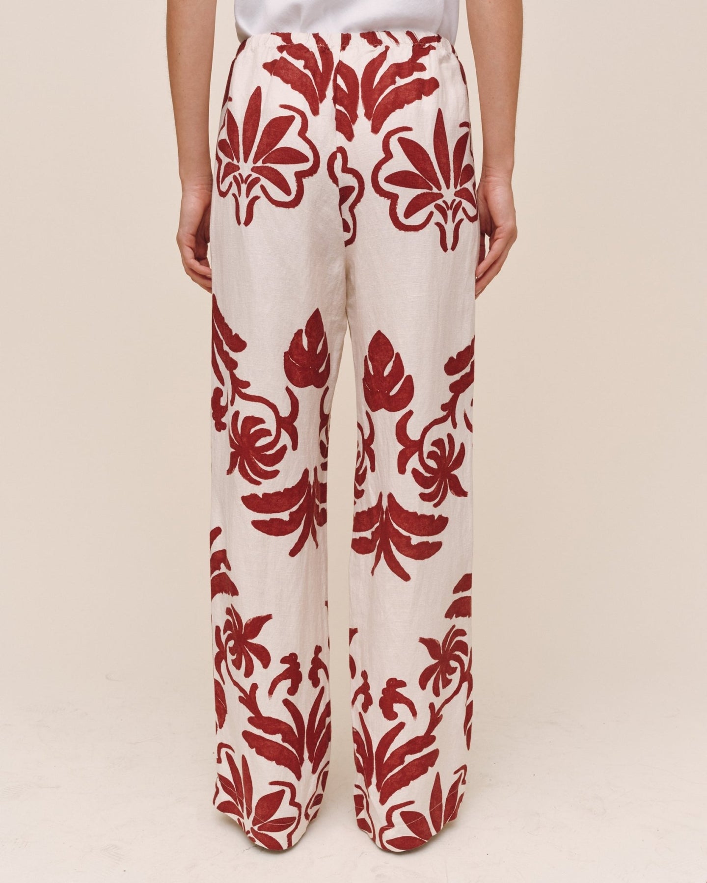 Bella DahlWide Leg Beach Pant - Island Damask PrintPants