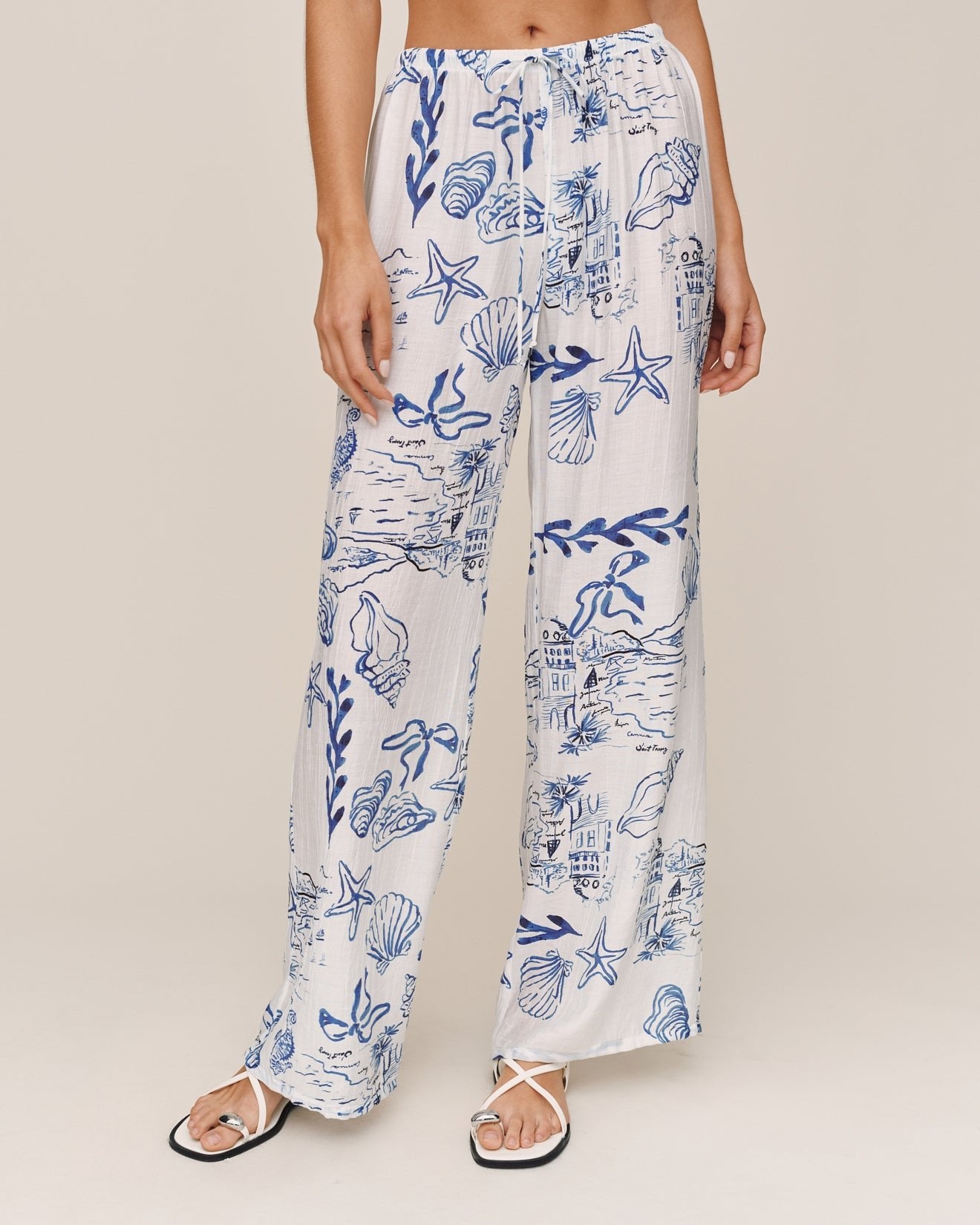Bella DahlWide Leg Beach Pant - Riviera PrintPants