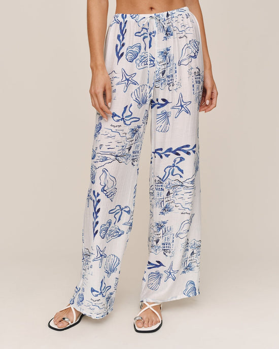 Bella Dahl Wide Leg Beach Pant - Riviera Print