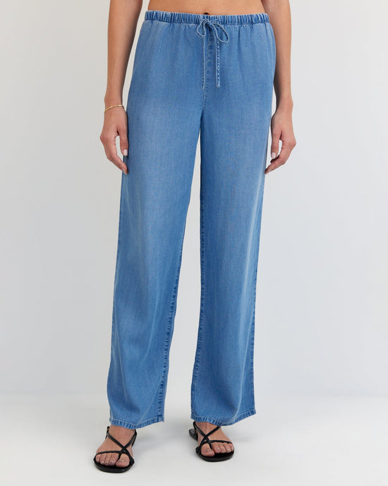 Bella Dahl Wide Leg Drawstring - Indigo Harbor Wash
