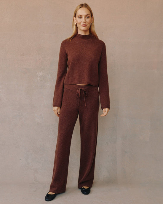 Bella Dahl Wide Leg Sweatpant - Red Oak