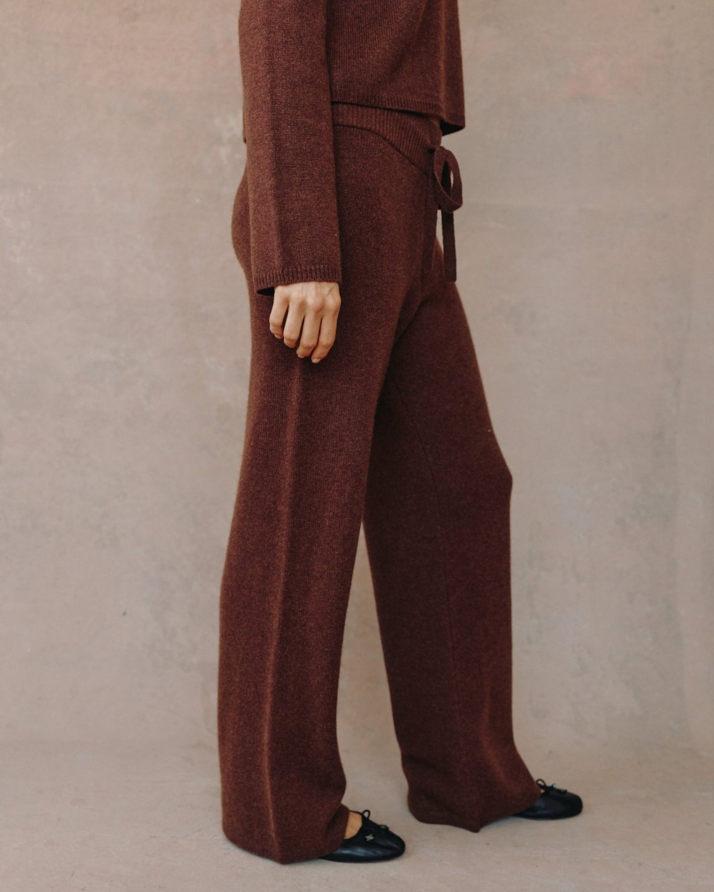Bella DahlWide Leg Sweatpant - Red OakPants