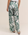 Bella DahlWide Leg With Wide Hem - Palm Paradise PrintPants