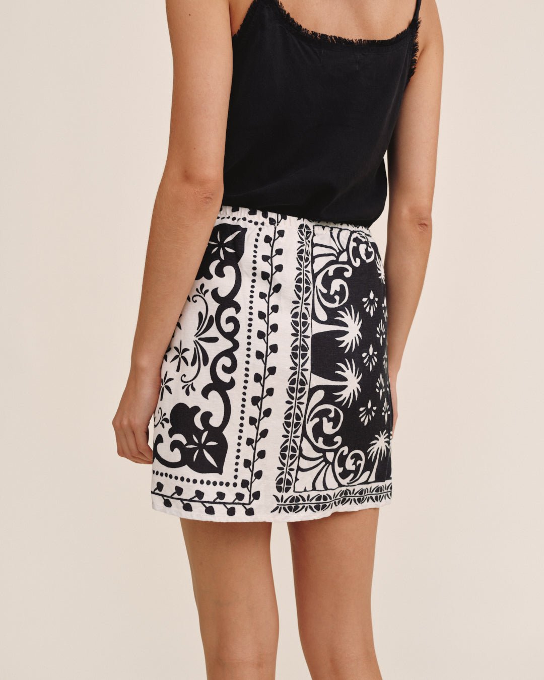 Bella DahlWrap Skirt With Sash - Tropical Bandana PrintSkirts