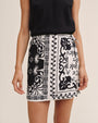 Bella DahlWrap Skirt With Sash - Tropical Bandana PrintSkirts