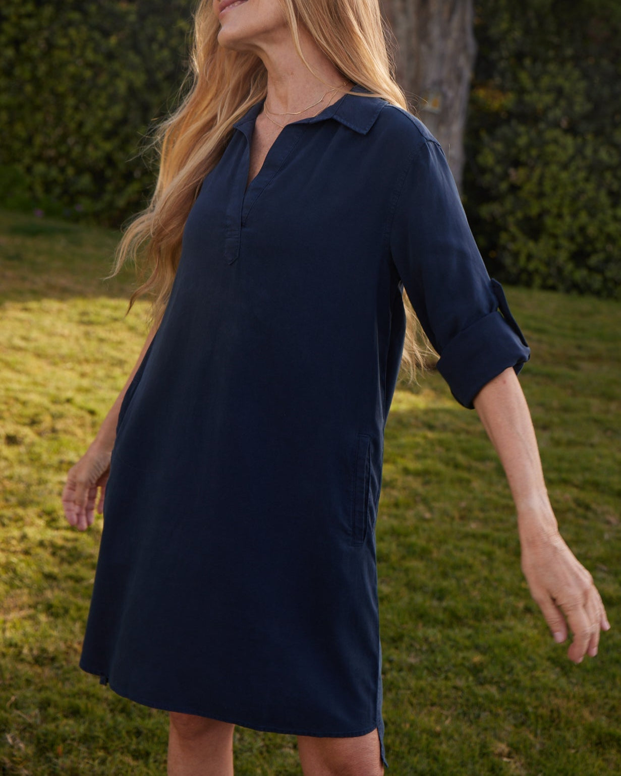 Bella Dahl A-line Shirtdress - Endless Sea Bella Dahl A-line Shirtdress - Endless Sea