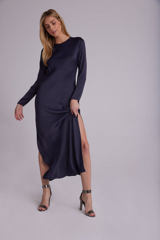 Bella DahlBias Long Sleeve Slip Dress - Odyssey GreyDresses