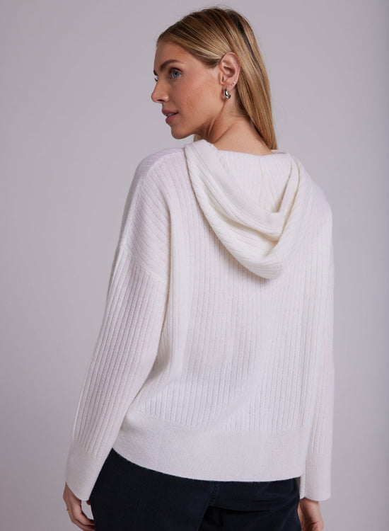 Bella DahlCashmere Sweater Hoodie - Winter WhiteSweaters & Jackets