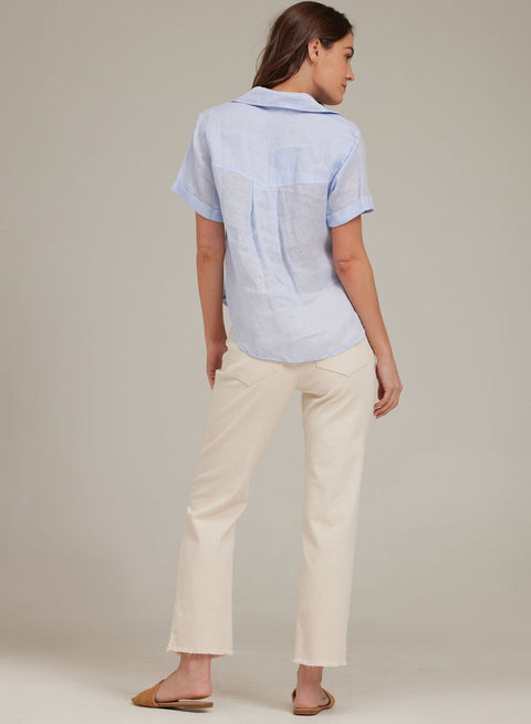 bella dahl レディース 女性用 ファッション ボタンシャツ Short Sleeve Shirt Wash Sage Tie-Dye  最低価格販売