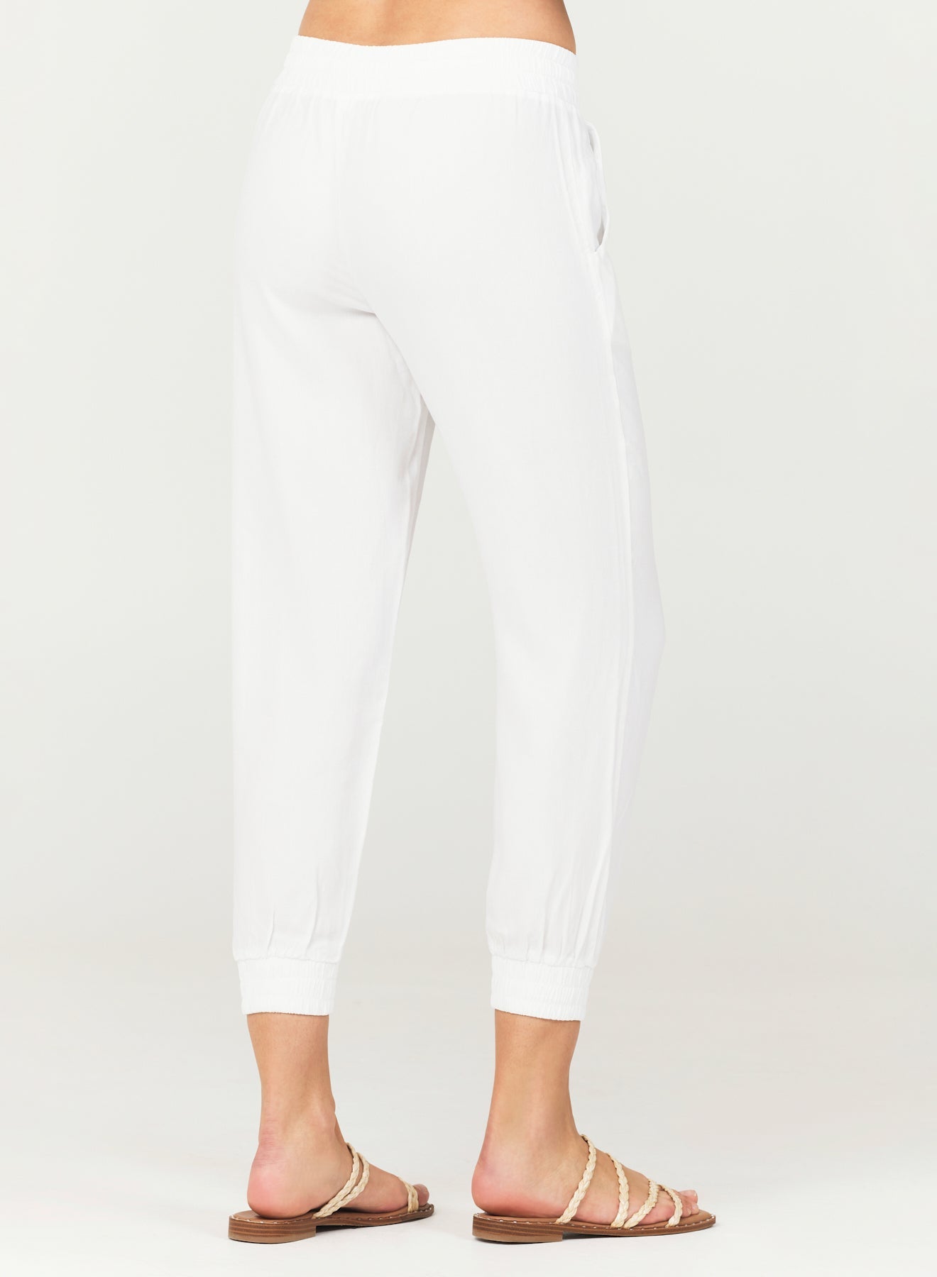 Bella DahlEasy Drawstring Jogger - WhiteJoggers