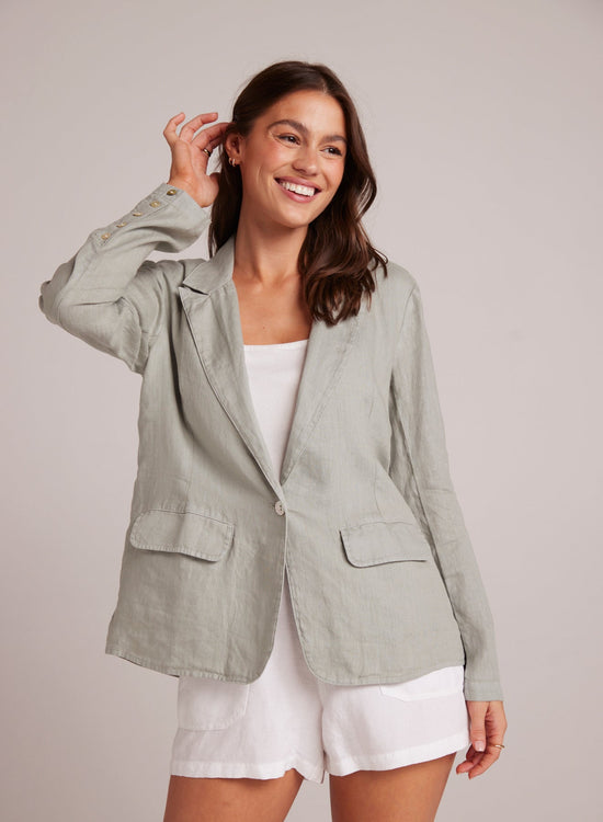 Bella DahlEasy Longline Blazer - Oasis GreenSweaters & Jackets