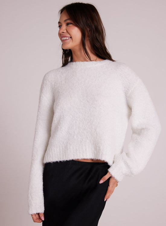 Bella DahlLong Sleeve Crew Sweater - Winter WhiteSweaters & Jackets