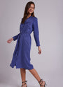 Bella DahlPatch Pocket Midi Shirt Dress - Greystone PurpleDresses