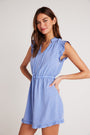 Bella DahlRuffle Sleeve Mini Dress - Peri BlueDresses