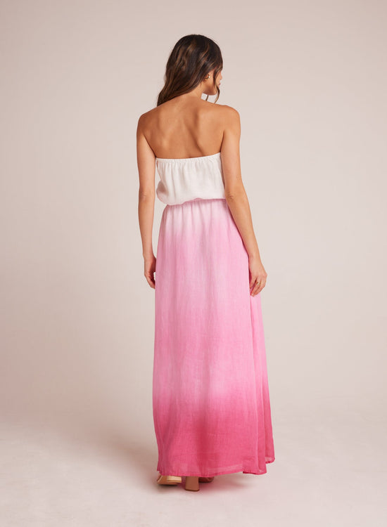 Bella DahlStrapless Maxi Dress - Pink Ombre DyeDresses