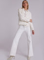 Bella DahlTwo Pocket Cropped Quilted Jacket - Winter WhiteSweaters & Jackets
