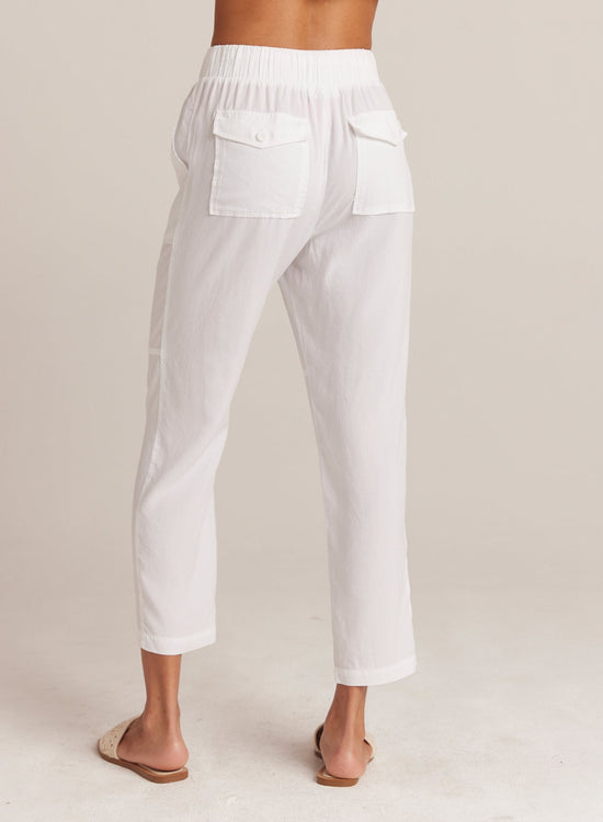 Bella Dahl Utility Tie Waist Trouser - White View 2